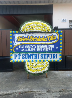 Papan Bunga Duka di Cimuning