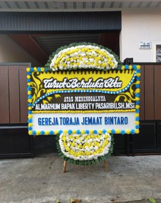Papan Bunga Duka di Cimuning